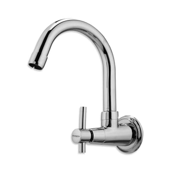 Plexa Wall-Mount Kitchen Sink Tap with Wall Flange
