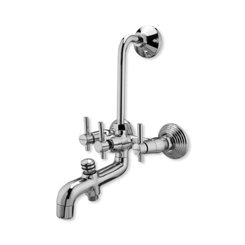 Plexa 3-in-1 Wall Mixer Tap for Bathroom