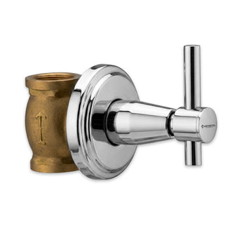Plexa Brass Concealed Stop Valve (20mm) with Flange
