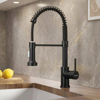 Shadow Black Flexible Pull-out Kitchen Sink Mixer Tap