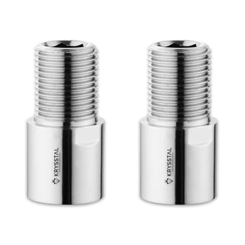 Extension Nipple (1.5 Inches) Chrome Plated Brass - Pack of 2