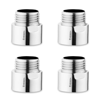 Extension Nipple (1 Inch) Chrome Plated Brass - Pack of 4
