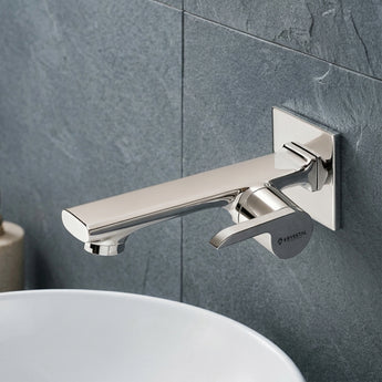 Luxor Long Body Bib Tap with Wall Flange