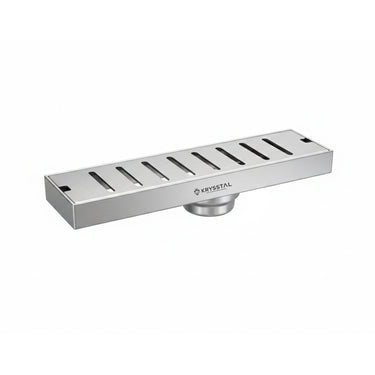Vertiline 304-SS (12"x 4") Shower Drain Channel with Cockroach Trap - Center Hole