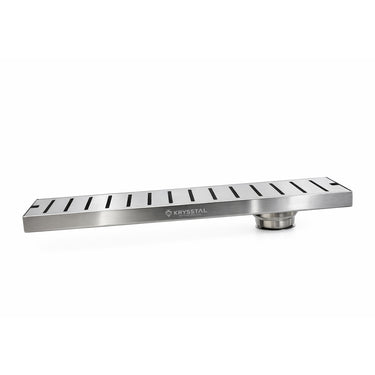 Vertiline 304-SS (18"x 4") Shower Drain Channel with Cockroach Trap - Side Hole