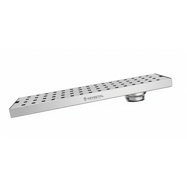 Quattro 304-SS (18"x 4") Shower Drain Channel with Cockroach Trap - Side Hole