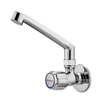 Matrix Wall-Mount Kitchen Sink Tap with Wall Flange