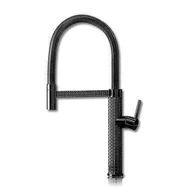 Regent Black Flexible Pull-out Kitchen Sink Mixer Tap