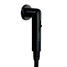 A black magnetic health faucet with a shower tube and no-Drill wall hook