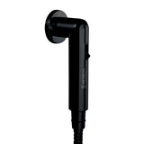 A black magnetic health faucet with a shower tube and no-Drill wall hook