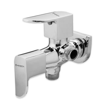 Merlin Two-Way Angle Valve (Double Handle) with Wall Flange