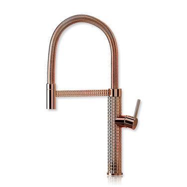 Regent Rose Gold Flexible Pull-out Kitchen Sink Mixer Tap