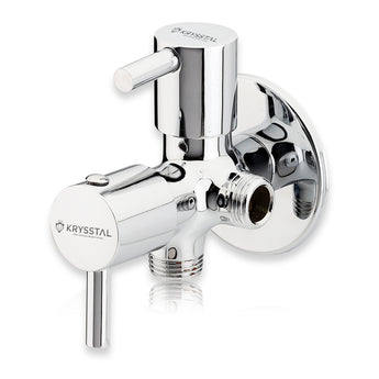 Vitra Two-Way Angle Valve (Double Handle) with Round Wall Flange