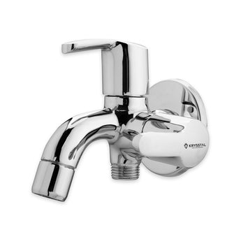 Mirage Two Way Bib Tap (Double Handle) with Wall Flange