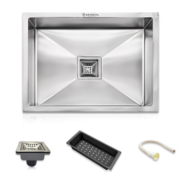 Handmade 304-SS Single Bowl (24 x 18 x 10 Inches) Kitchen Sink