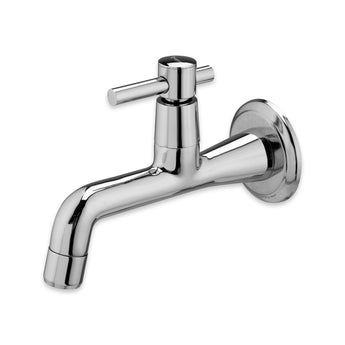 Plexa Long Body Bib Tap with Wall Flange