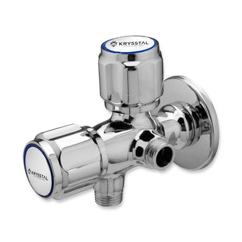 Matrix Two-Way Angle Valve (Double Handle) with Wall Flange