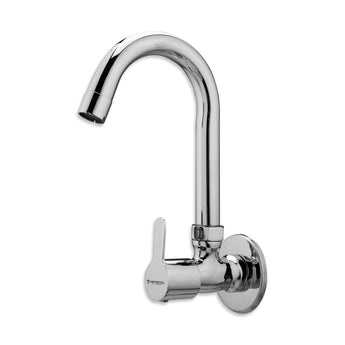 Prada Wall-Mount Kitchen Sink Tap with Wall Flange