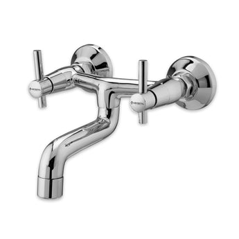 Plexa Wall Mixer Tap for Bathroom with Flanges (Non-Telephonic)