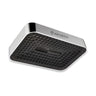 Storm Overhead Rain Shower with black rubber cover on a white background