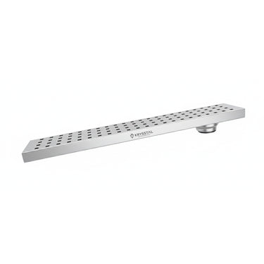 Quattro 304-SS (24"x 4") Shower Drain Channel with Cockroach Trap - Side Hole