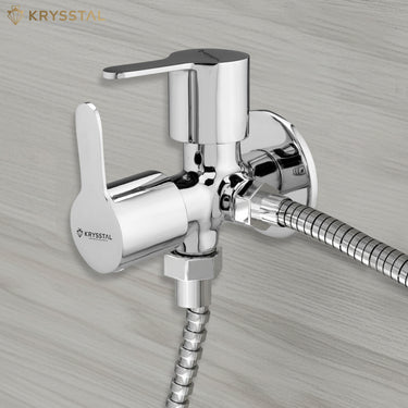 Prada Two-Way Angle Valve (Double Handle) with Wall Flange