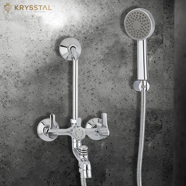 Icon 3-in-1 Wall Mixer Tap for Bathroom
