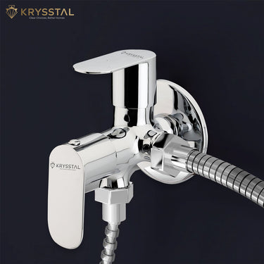 Royal Two-Way Angle Valve (Double Handle) with Round Wall Flange