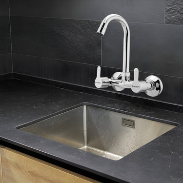 Prada Kitchen Sink Mixer Tap with Wall Flanges