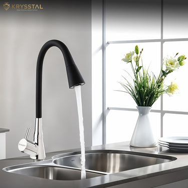 DuoFlex Table-Mount Kitchen Sink Tap with Dual Flow & Silicone Spout