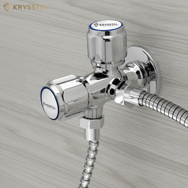 Matrix Two-Way Angle Valve (Double Handle) with Wall Flange