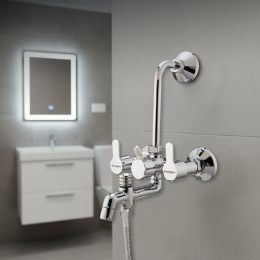 Prada 3-in-1 Wall Mixer Tap for Bathroom