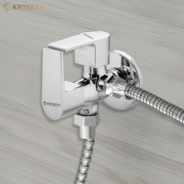 Angelo Two-Way Angle Valve (Double Handle) with Wall Flange