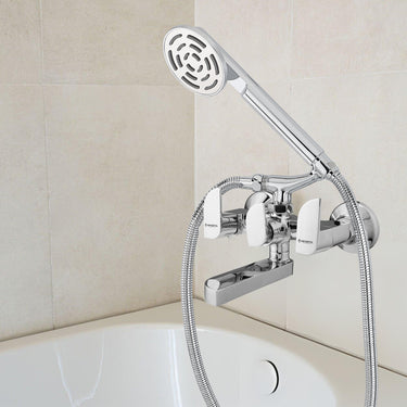 Merlin Telephonic Wall Mixer Tap for Bathroom with Crutch