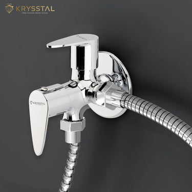 Eeco Two-Way Angle Valve (Double Handle) with Round Wall Flange