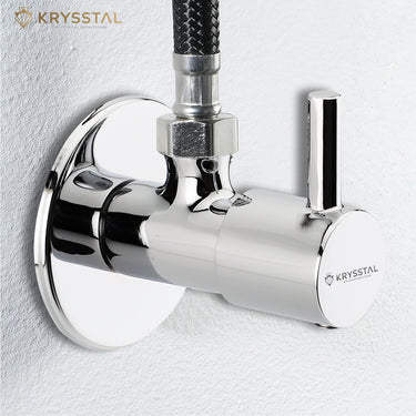 Vitra Angle Valve with Round Wall Flange