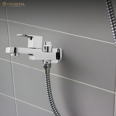 Merlin Two Way Bib Tap (Double Handle) with Wall Flange