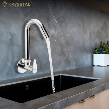 Eeco Wall-Mount Kitchen Sink Tap with Wall Flange