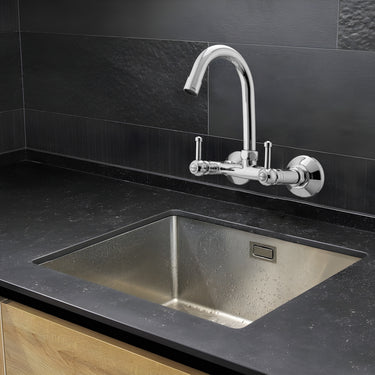 Stellar Kitchen Sink Mixer Tap with Wall Flanges