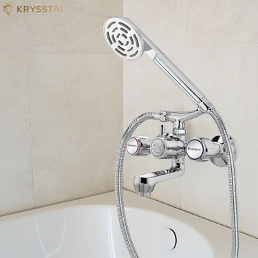 Matrix Telephonic Wall Mixer Tap for Bathroom with Crutch