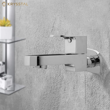 Merlin Long Body Bib Tap with Wall Flange