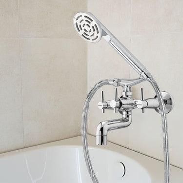 Plexa Telephonic Wall Mixer Tap for Bathroom with Crutch