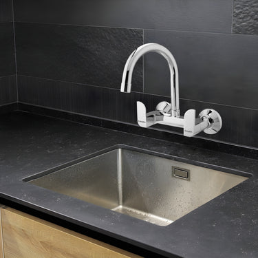Merlin Kitchen Sink Mixer Tap with Wall Flanges