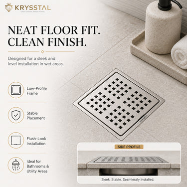 Pixel 304-SS Floor Drain (5" x 5")