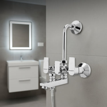 Angelo 3-in-1 Wall Mixer Tap for Bathroom
