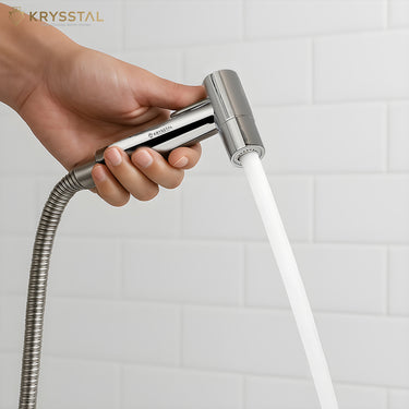 Handheld stainless steel bidet spray (health faucet) with flexible hose