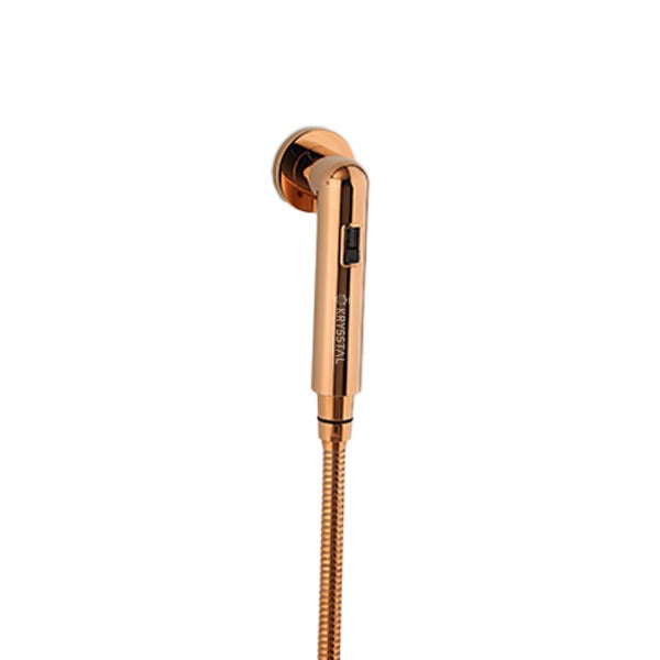 Rose Gold Magnetic ABS Health Faucet with 304-SS Shower Tube (1m) & No-Drill Wall Hook