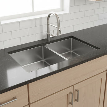 Handmade 304-SS Double Bowl (37 x 18 x 10 Inches) Kitchen Sink