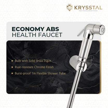 Economy ABS Health Faucet with 304-SS Shower Tube (1m) & Wall Hook