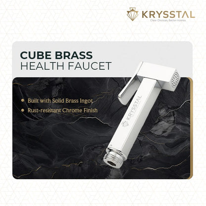 Cube Brass Health Faucet Gun